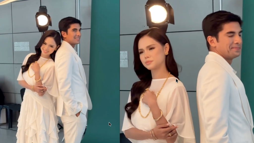 Syed Saddiq dan Bella Astillah ketika sesi bergambar yang mencetuskan teguran netizen di media sosial.
