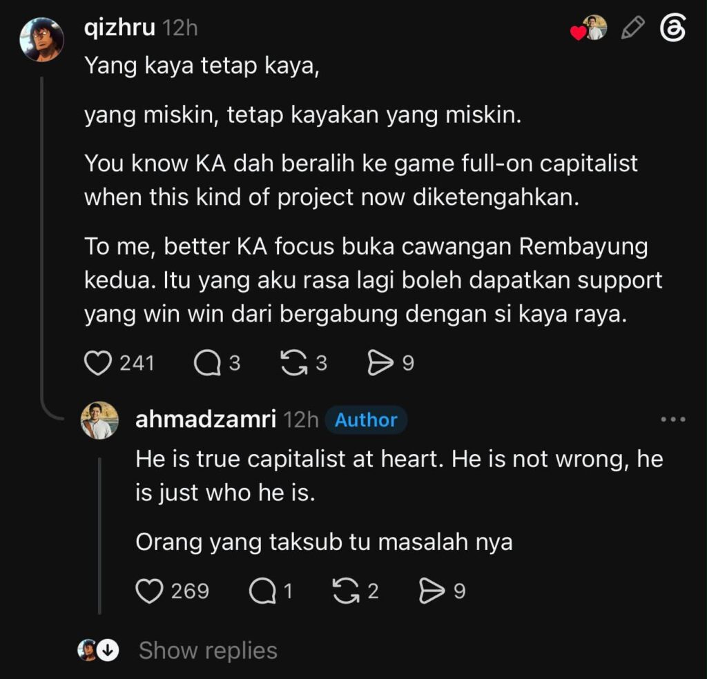 Khairul Aming luah rasa sedih selepas dituduh kapitalis dan menjelaskan bagaimana perniagaannya memberi manfaat kepada ramai pihak.