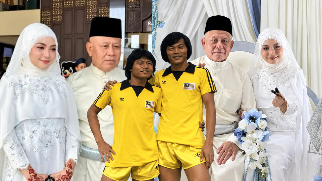 DATUK ABDAH ALIF BERSAMA PASANGANNYA SELEPAS PERKAHWINAN MEREKA DISAHKAN OLEH ADIKNYA DATUK YUNUS ALIF