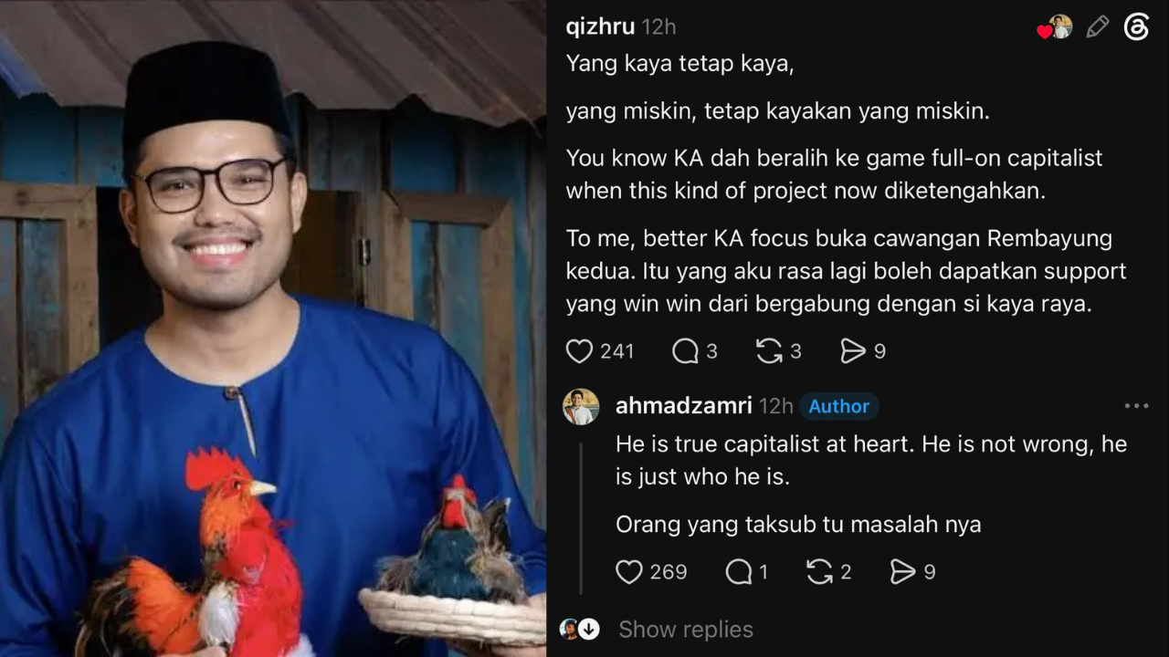 KHAIRUL AMING MEMBERI PENJELASAN SELEPAS DIDAKWA SEBAGAI KAPITALIS OLEH PENGGUNA MEDIA SOSIAL