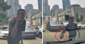 Lelaki Ditahan Calarkan 8 Kereta Di Jalan Tun Razak