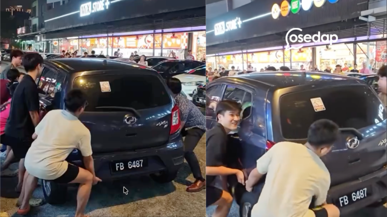 Angkat Keta – Aksi Ramai- ramai angkat Perodua Sesak Jadi Viral “Owner mesti ada sekali tu tapi segan nak mengaku”