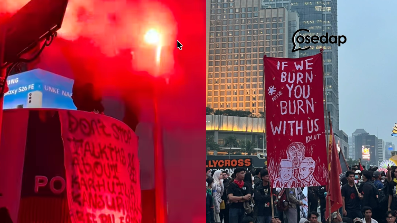 ‘If We Burn, You Burn With Us!’ Rakyat Indonesia Turun Ke Jalanan, Jakarta Bergolak Kerana Jerebu Dan Tekanan Hidup!