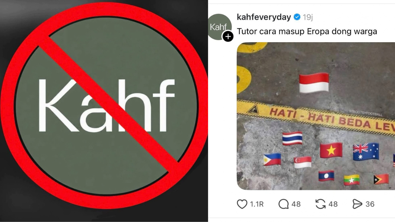 Letak Indonesia ‘Atas’, Malaysia & Negara Lain ‘Bawah’… Kahf Padam Posting Lepas Netizen Ajak Boikot