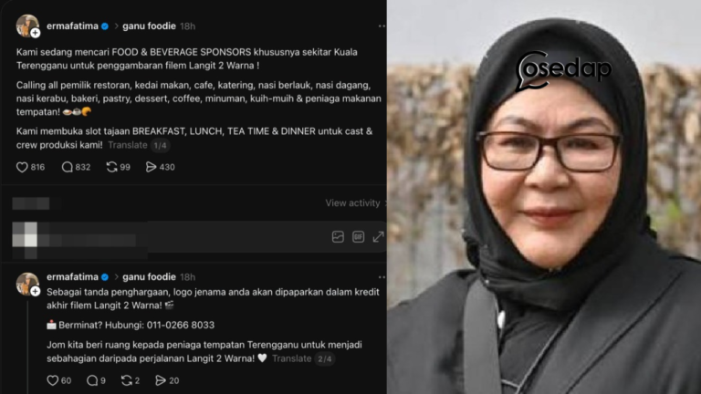 “Setakat Logo Je Tak Berbaloi!” Erma Fatima Dikritik Minta Sponsor Makanan, Netizen Persoal Apa Peniaga Dapat?