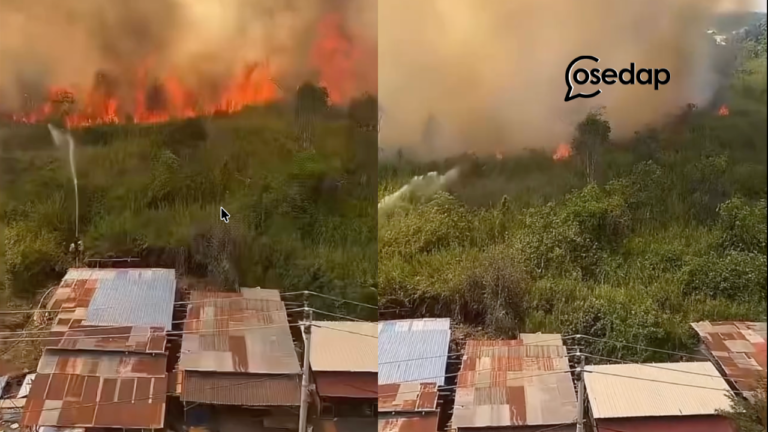 KL Jerebu Teruk – Hutan Indonesia Di Belakang UNISKA Kalimantan Dibakar Lagi
