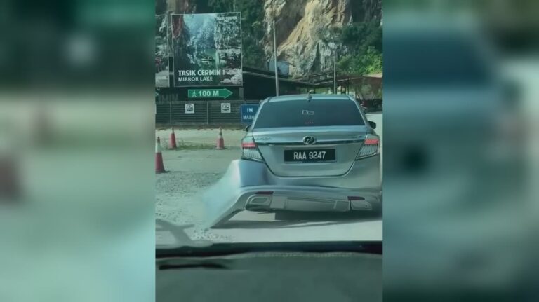 Yang penting kereta masih boleh jalan, maruah je tinggal sikit…