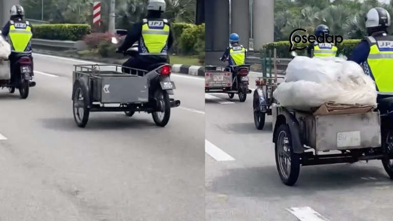 Konvoi Motor Rampas – JPJ Angkut Motosikal Tiga Roda Warga Asing