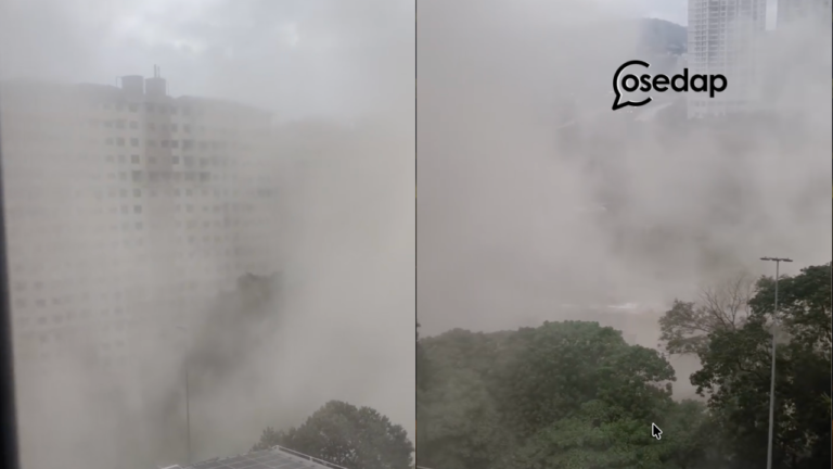 “Asap Tebal” – Paip Pecah Dekat Lebuhraya Berhampiran Neu Suites Kuala Lumpur Semalam