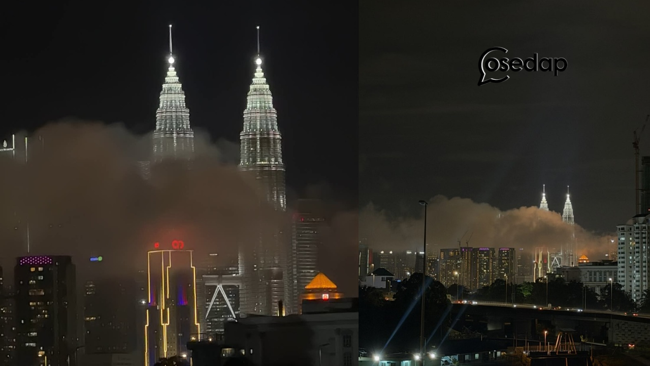 Pemandangan luar biasa di sekitar Menara Berkembar Petronas mencuri perhatian selepas rakaman fenomena awan karpet tular di media sosial.