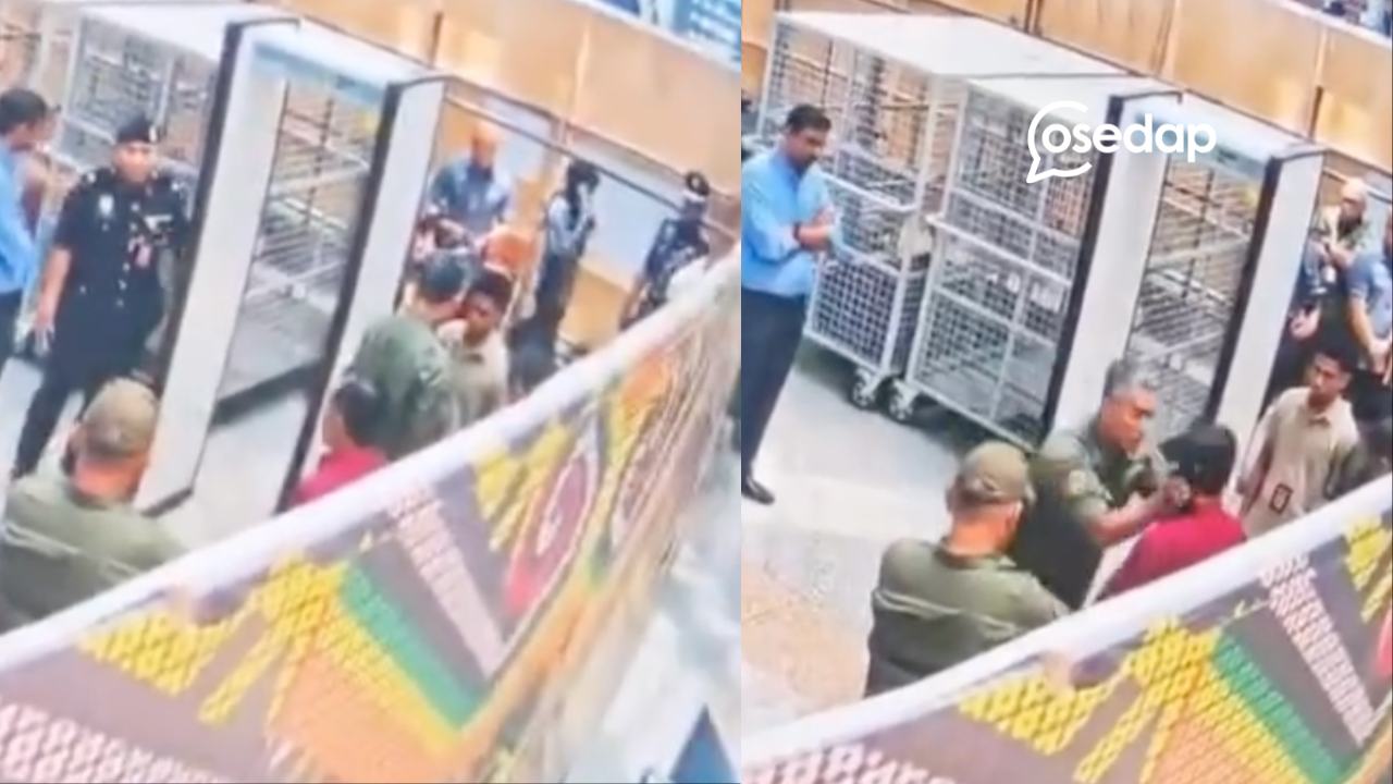 Video Lelaki Didakwa KP AKPS Pegang Kepala Individu Di KLIA Jadi Kecoh, Ramai Tunggu Cerita Sebenar